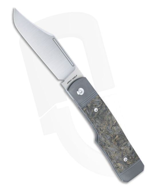 Jack Wolf Knives Black S90V GUNSL 01 Clip Point Pocket Knife