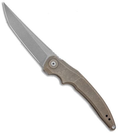 product image for Jake Hoback Knives Sliver Bronze Anodized Titanium Model 3.8 Stonewash