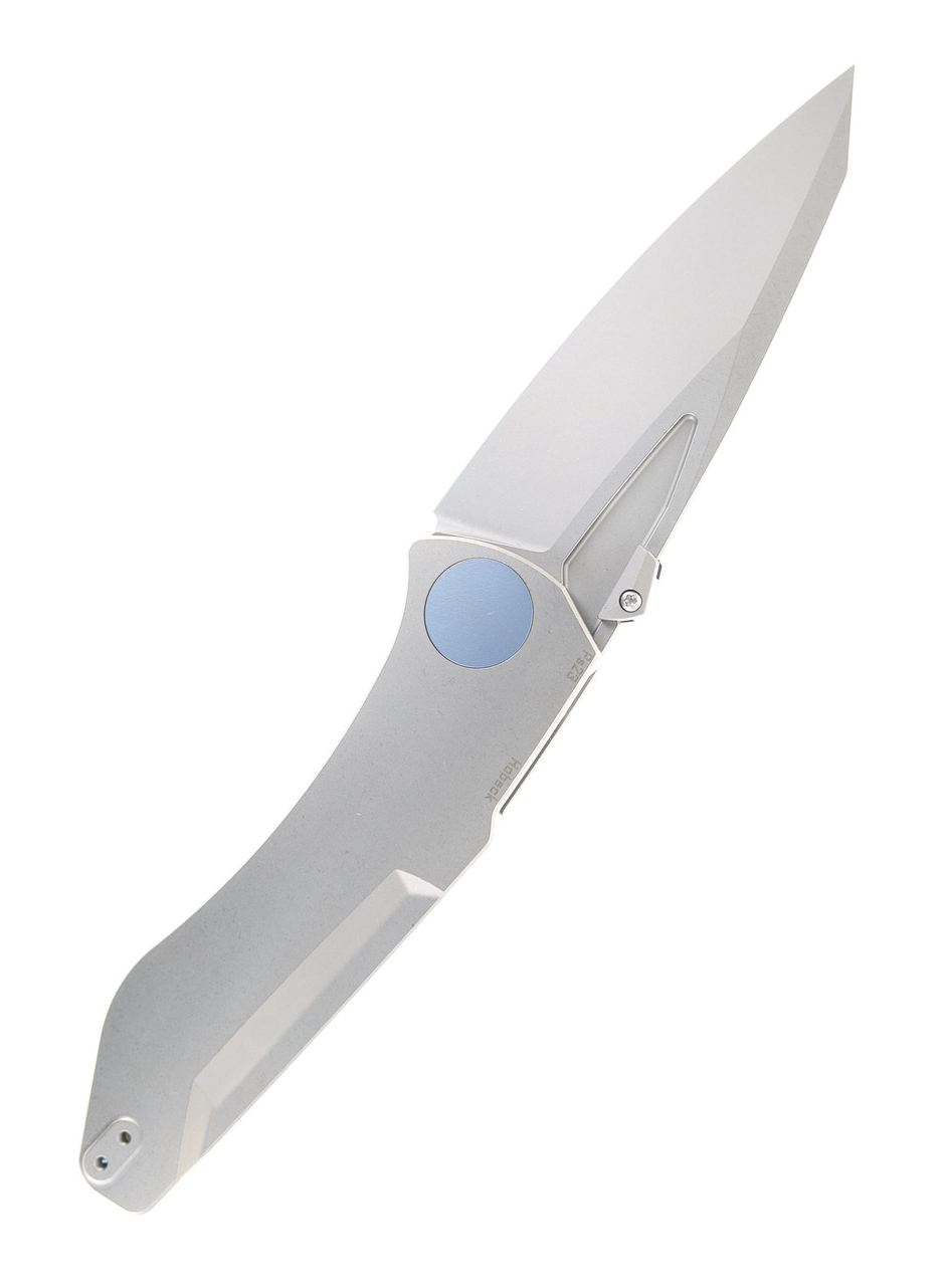 product image for Jake Hoback Summit Folding Knife Titanium Handle M390 Plain Edge JHBST