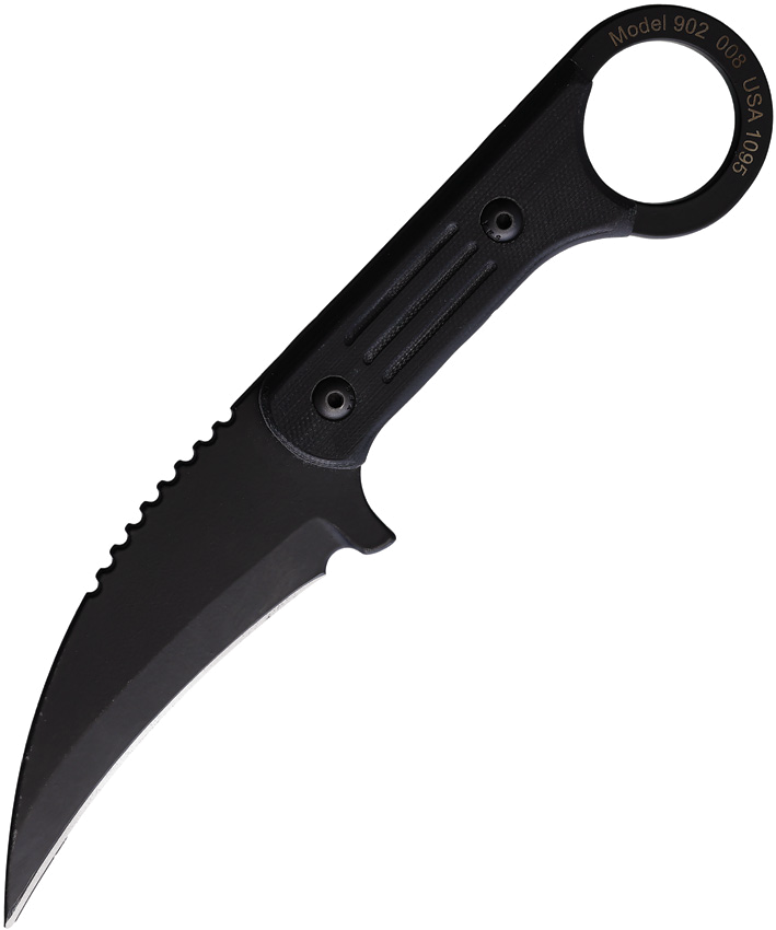 product image for Jason Perry Blade Works Black Tactical Karambit 1095HC G10 Handle