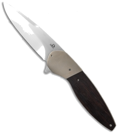 product image for JD Van Deventer Model A Gent Folder Black Ivory Wood Titanium Bolsters Knife