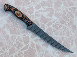 product image for JNR-Traders Damascus Steel Boning Chef Knife Pakka Wood Handle VK 3731