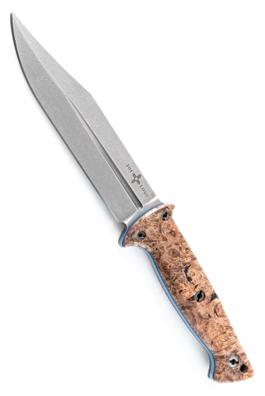 product image for Joe-Loui Spitfire CPM 3V Maple Burl with Blue Liners
