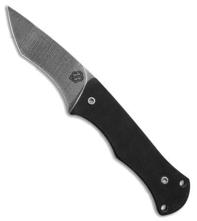 product image for John Gray Tero Tuf Black Nitro-V Steel Recurve Tanto Fixed Blade Knife
