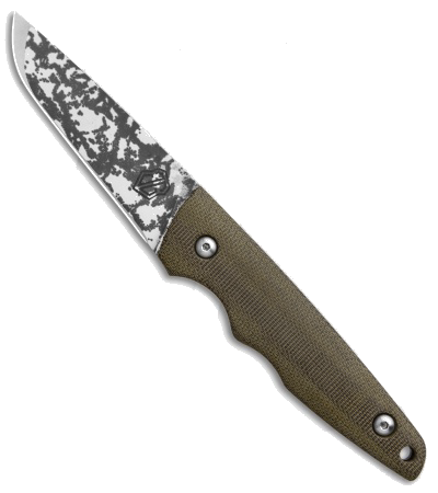 product image for John Gray Tanto Proto OD Green Micarta Fixed Blade Knife