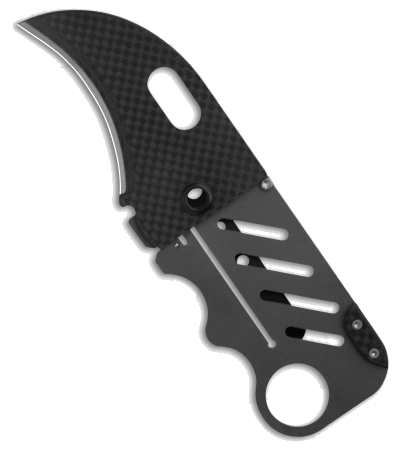 product image for John Kubasek Creditor II Carbon Fiber Titanium D2 Steel Pocket Knife