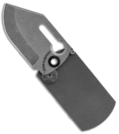 product image for John Kubasek Mag-Tag Carbon Fiber Dog Tag Knife Stonewash