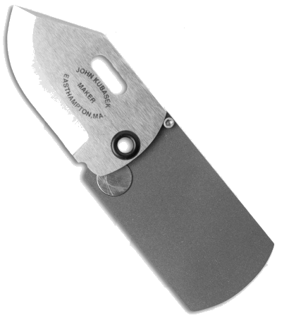 product image for John Kubasek Mag-Tag Hammered Copper Folding Dog Tag Knife