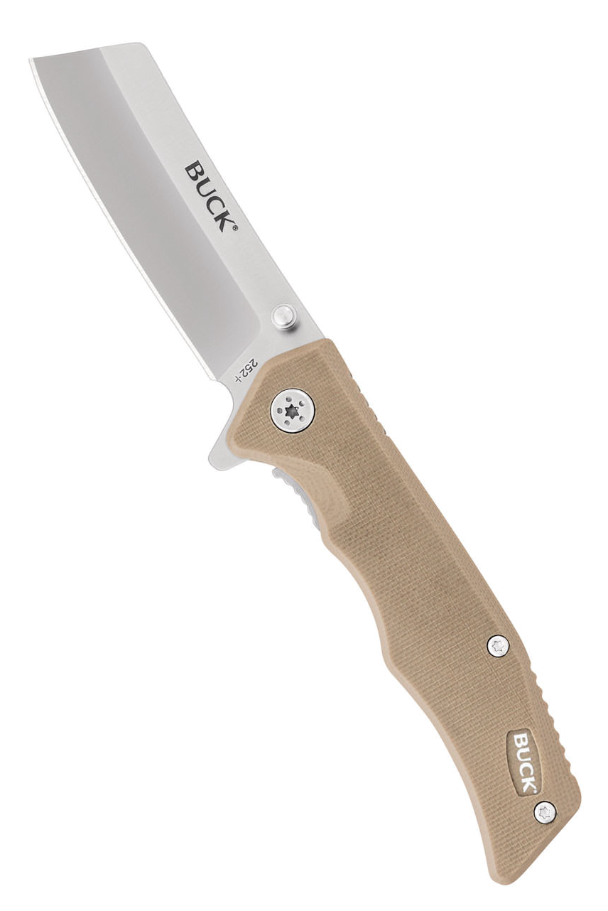 product image for K-25 Trunk 252 Tan G-10 Cleaver Blade Pocket Knife