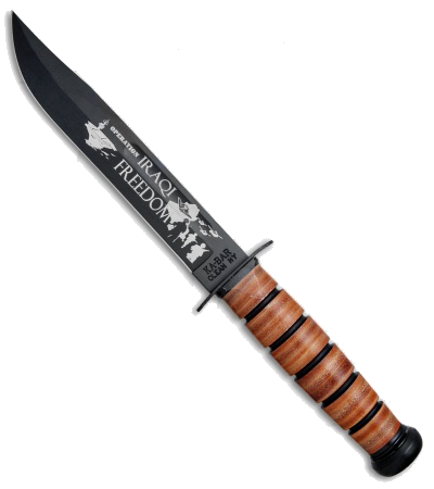 Ka-Bar Black 1095 Cro-Van Carbon Steel USN Operation Iraqi Freedom Knife product image