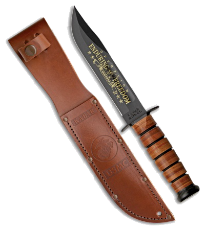 KA-BAR OEF Afghanistan U S ARMY Black 12" product image