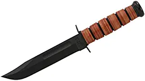 KA-BAR Full-Size U.S.M.C. Straight Edge Knife Brown