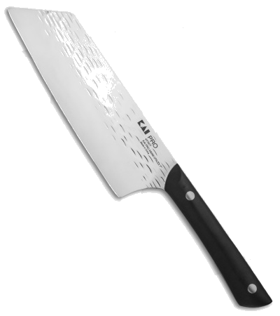 product image for KAI PRO Black Asian Utility Kitchen Knife 7" Hammered AUS-6M HT7077