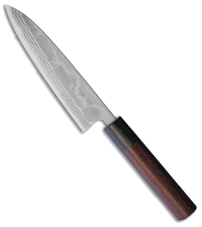 product image for Kanetsune San Mai Petty Kitchen Knife Blue Steel Sandalwood Handle KC-464