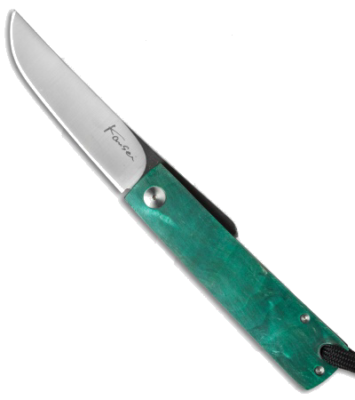 product image for Kansei Matsuno F031 Friction Folder Red Maple D2 Steel Knife
