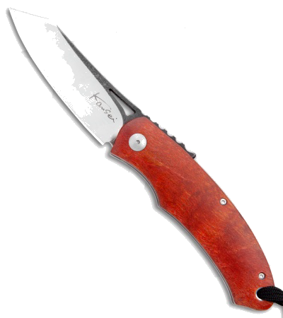 product image for Kansei Matsuno F05S Friction Folder Barch Wood Handle Knife