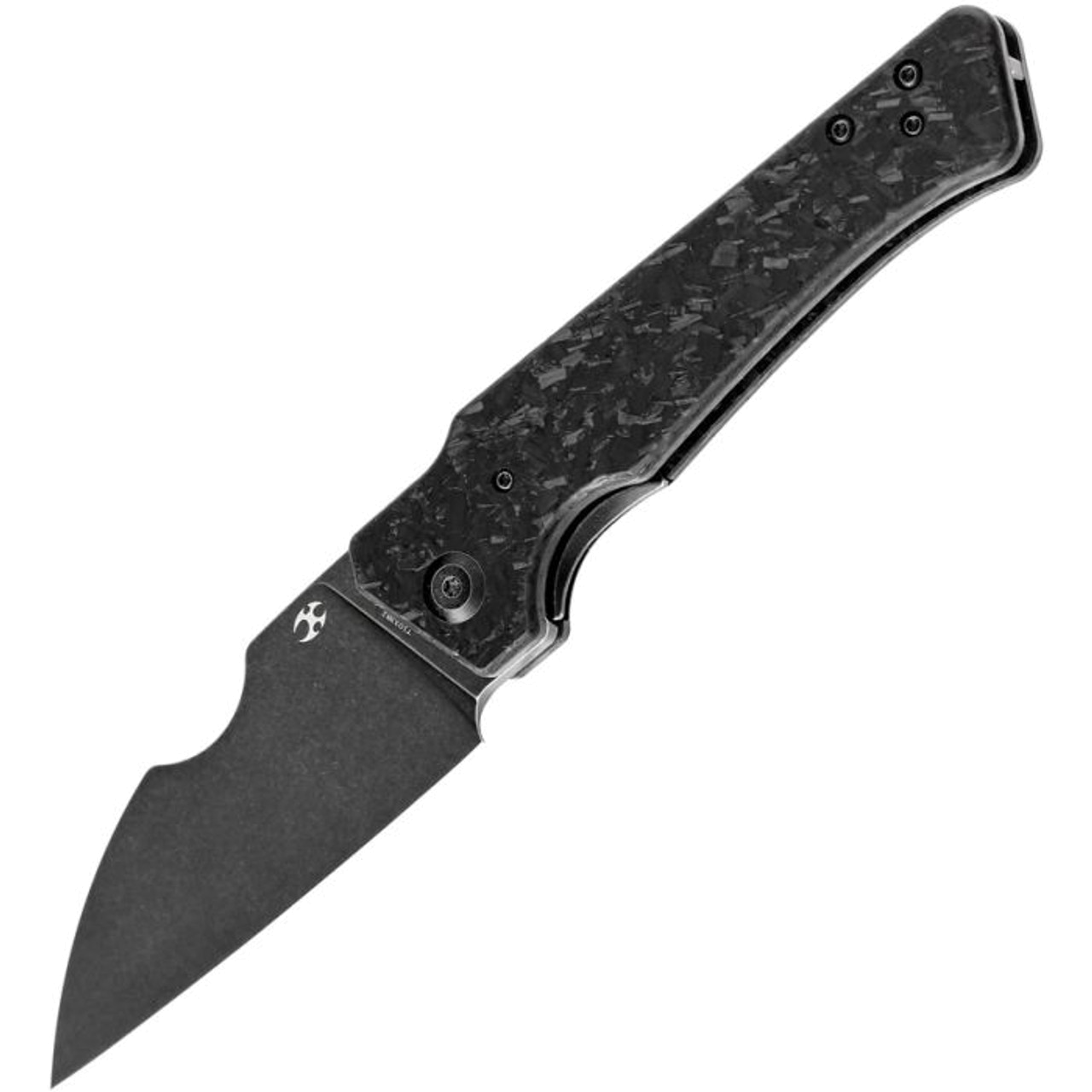 Kansept Egress Black CF Handle S35VN Black Stonewash Blade K-1033-B2 product image