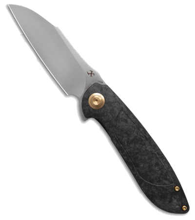 Kansept Knives Prometheus Liner Lock Knife Carbon Fiber 3 3 Satin