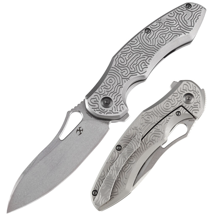 KANSEPT Echis K-1071A1 Titanium Handle CPM S35VN Blade Flipper Knife product image