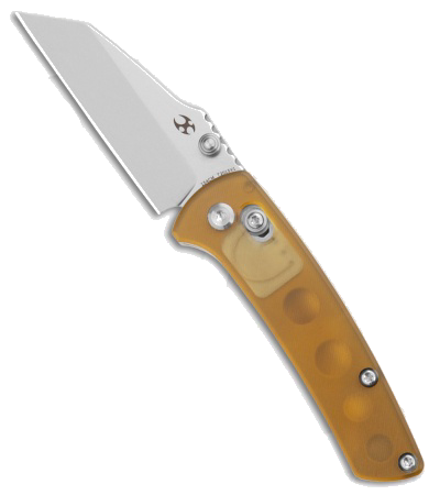 product image for Kansept Knives Little Main Street Crossbar Lock Knife Yellow PEI 2 25 SW