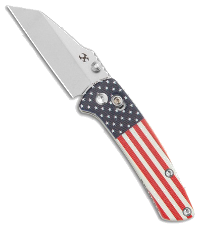 product image for Kansept Knives Little Main Street Crossbar Lock Knife Flag G 10 2 25 SW