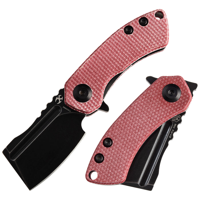 Kansept Mini Korvid Red Canvas Micarta Handle 1 45 154CM Blade T3030M2 Knife by Koch Tools Design