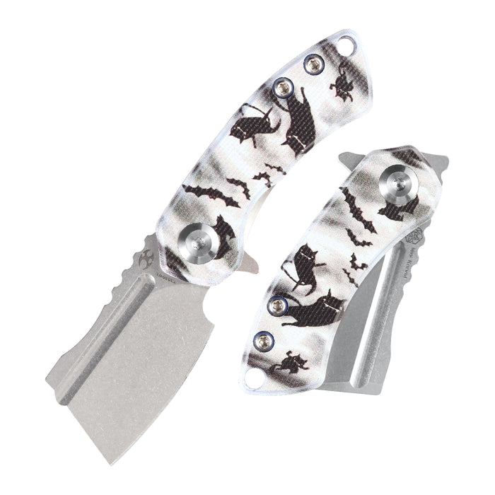 product image for Kansept Mini Korvid Flipper Knife Black G10 Handle 1.45" 154CM Blade T-3030W1