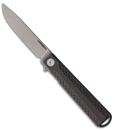 product image for Karbon Beatnik Gray Titanium Flipper Knife