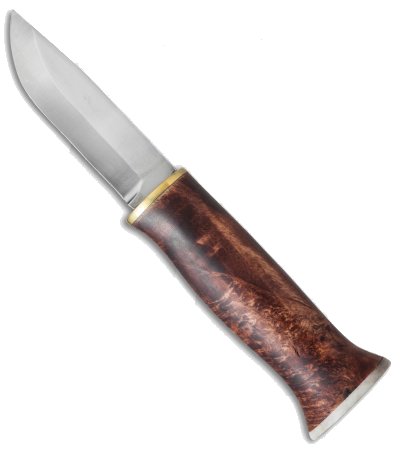product image for Karesuando Kniven Nulpu Fixed Blade Knife Curly Birch Satin 12C27 Steel