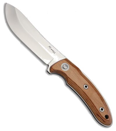 product image for Katz Pro Hunter Fixed Blade Knife Ashe Wood Satin Model 4-3