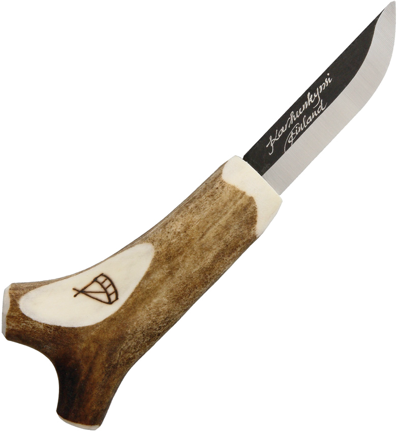 product image for Kellam Saami Reindeer Antler Small Knife 2.25" Carbon Steel Blade