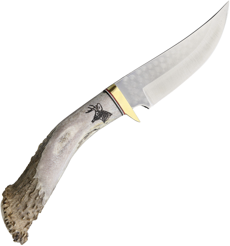 product image for Ken Richardson Knives Fixed Blade Hunter 4 Brown Handle 1085HC Steel