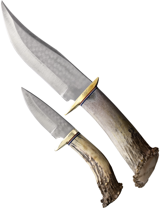 product image for Ken Richardson Knives 1085HC Steel Hunting Knife Combo with Shed Antler Handles