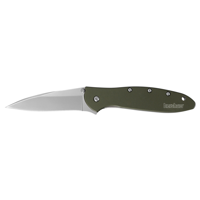 product image for Kershaw Olive Leek Assisted Opening Pocket Knife 14C28N