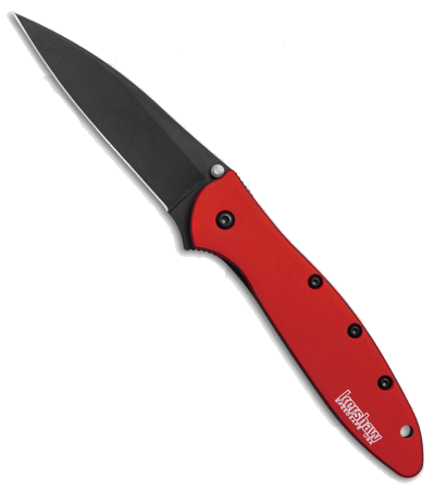 Kershaw Leek 1660RDBLK Assisted Opening Red Knife