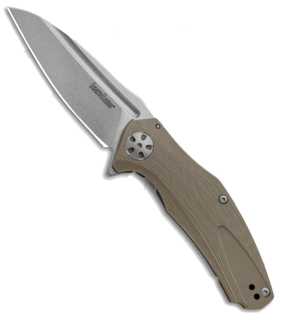 Kershaw Natrix 7007 Tan G10 Handle Stonewash 8Cr13MoV