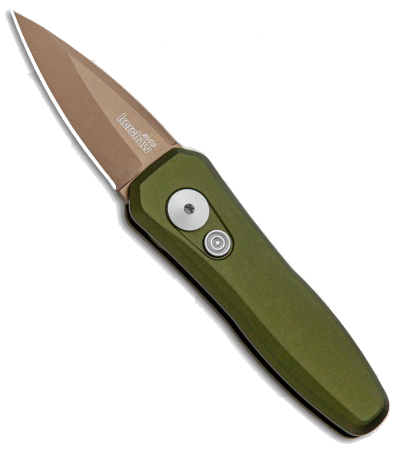 Kershaw Launch 4 CA Legal Automatic Knife OD Green Copper Exclusive