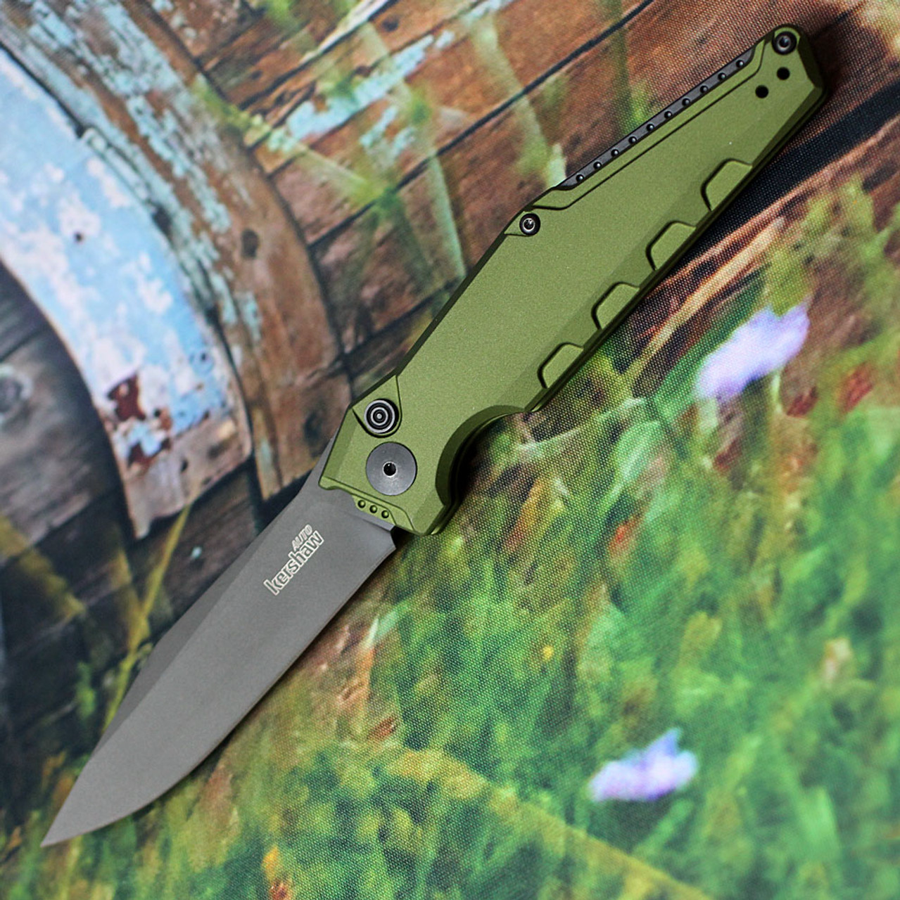 Kershaw Launch 7 OD Green Aluminum Black CPM 154 7900 OLBLK