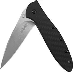 Kershaw Leek Carbon Fiber CPM 154 Steel Assisted Opening Pocketknife