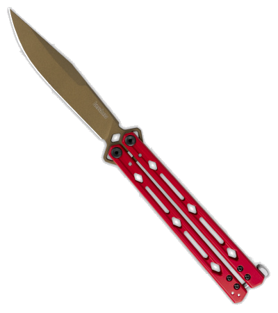 product image for Kershaw Lucha Balisong Butterfly Knife Red Model 5150