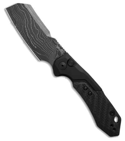 product image for Kershaw Launch 14 Automatic Cleaver Gray Damascus Knife