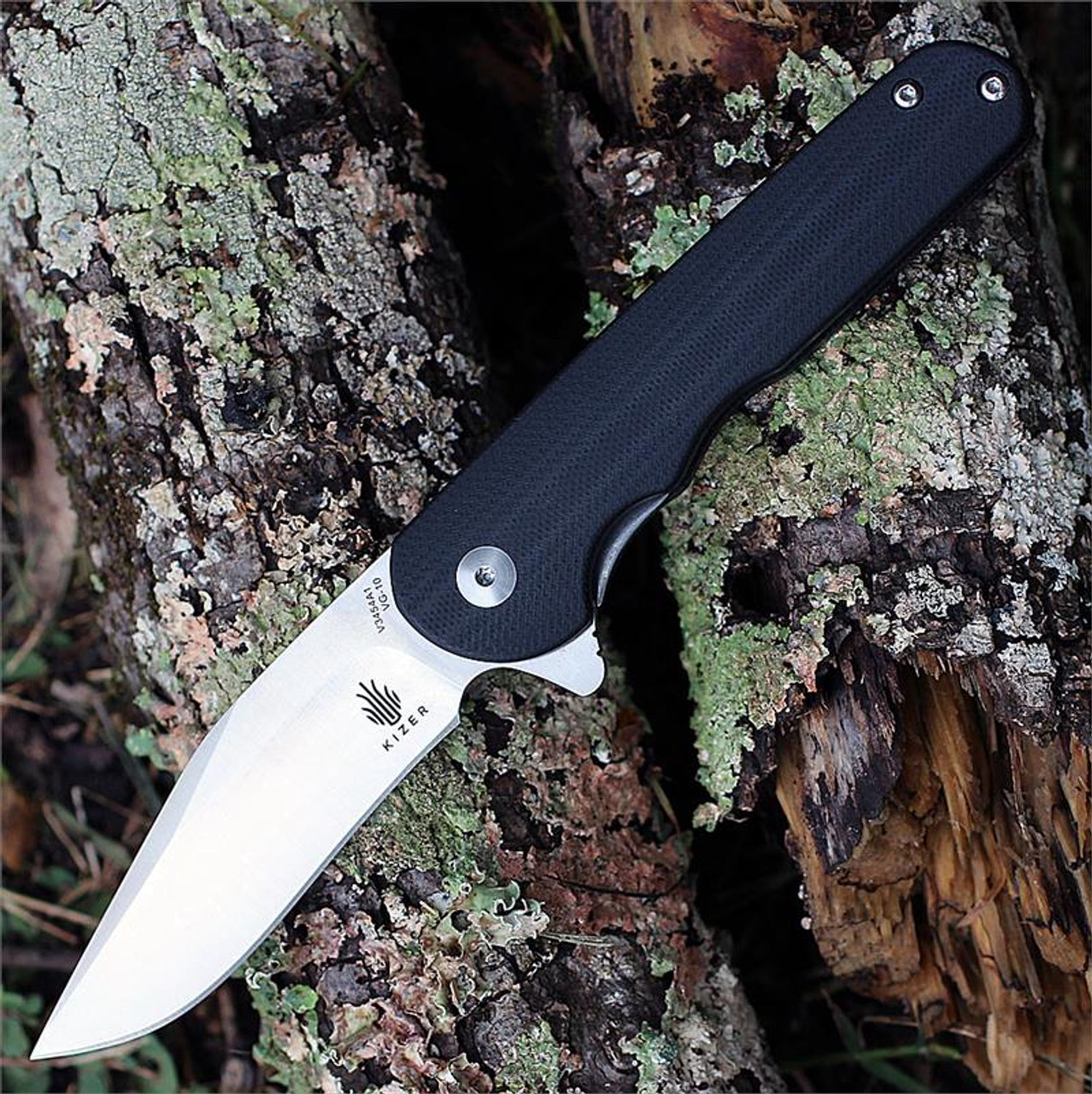 product image for Kizer Flashbang Black G-10 VG-10 KIV3454A1