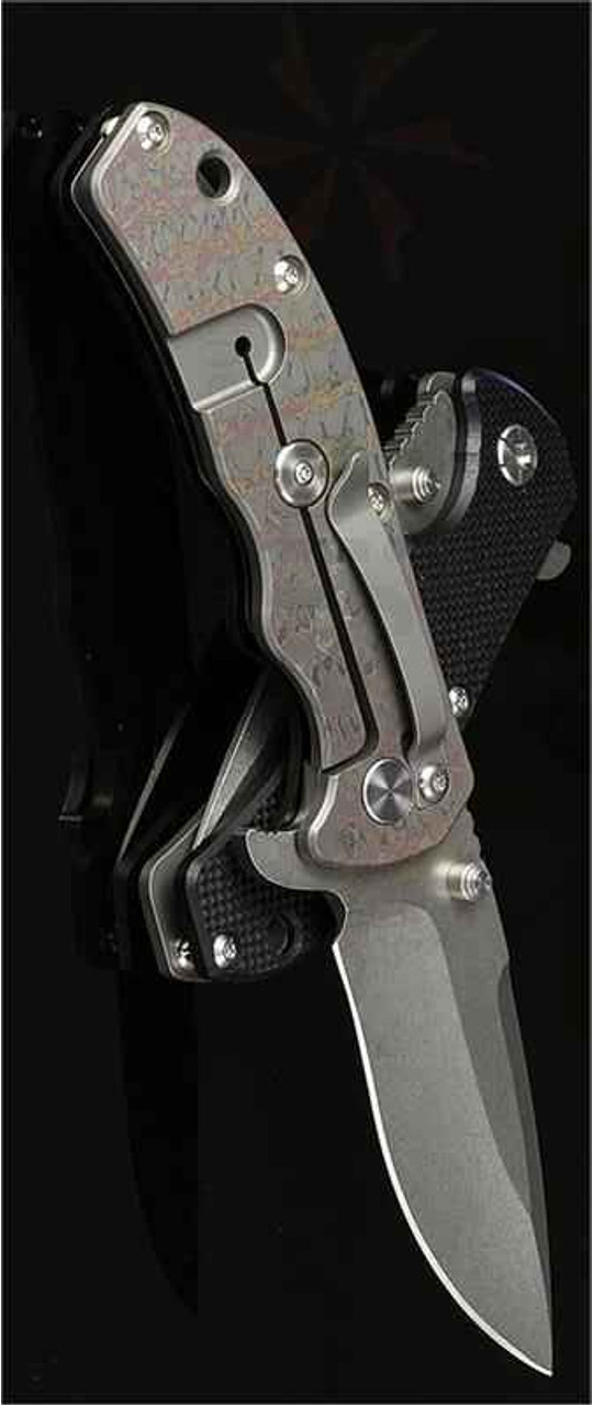 product image for Kizer Black Titanium Folding Knife CPM S35VN KI401A1
