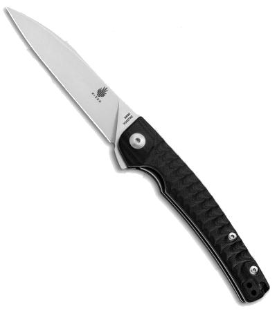 product image for Kizer Vanguard Splinter Black G-10 Handle Stonewash N690 Blade 3457N1 Folding Knife