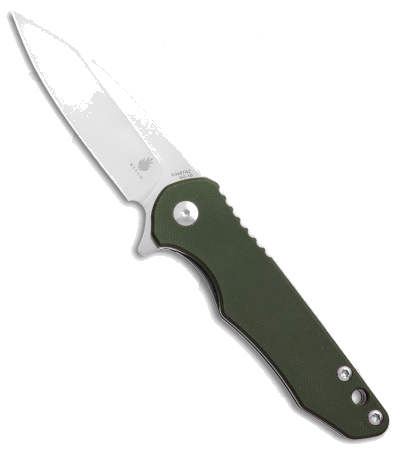 Kizer Barbosa OD Green G-10 Liner Lock Knife N690 Satin Blade V3487N2