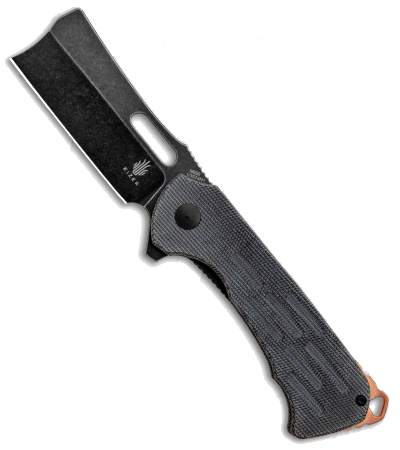 product image for Kizer D.O.C.K Quatch Cleaver Black Micarta Handle Folding Knife