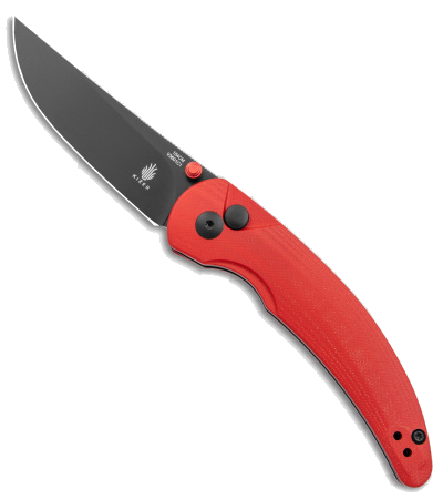 product image for Kizer Vanguard Chili Pepper Button Lock Knife Red G-10 V3601C1