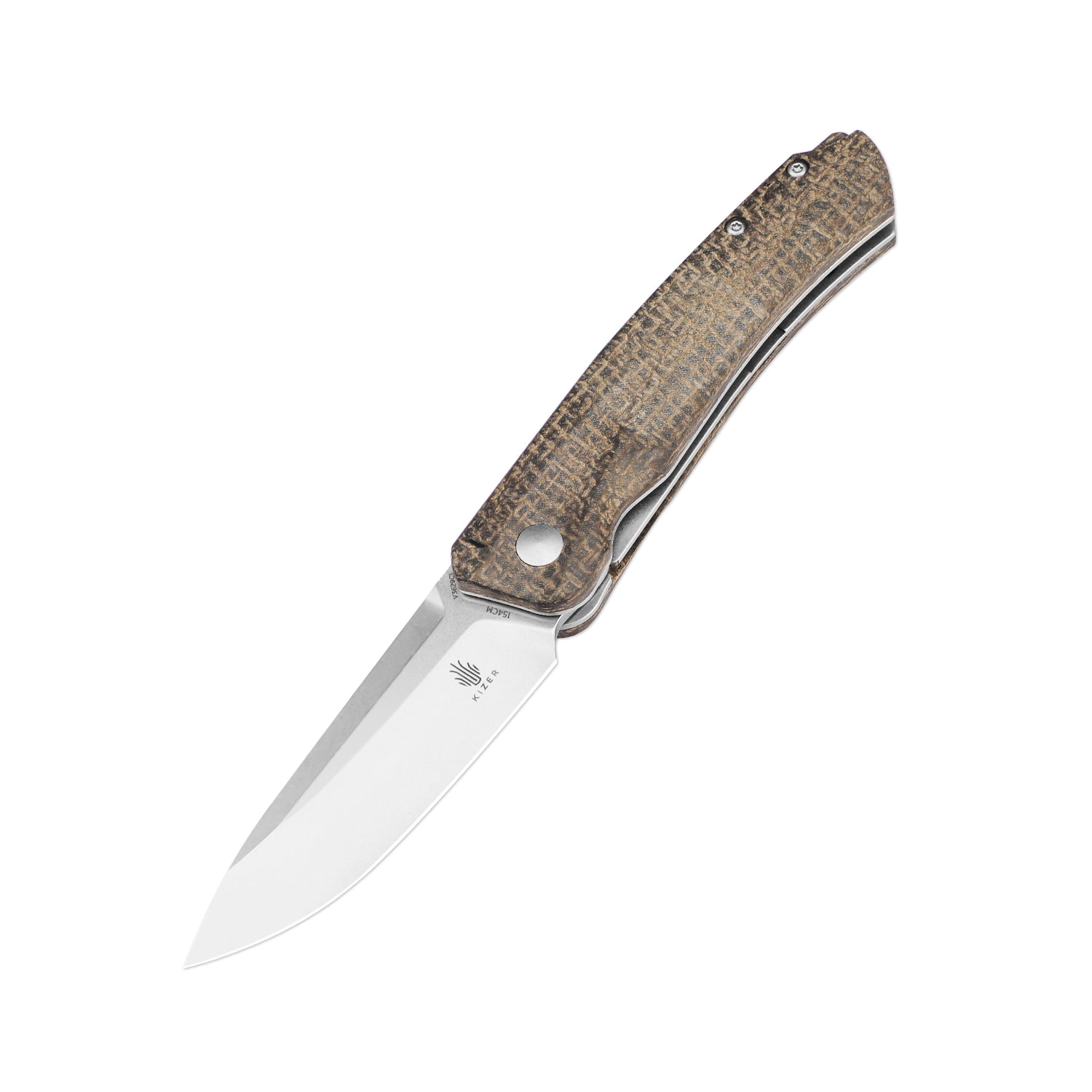 product image for Kizer Aggressor Micarta Handle 154CM V3629C1 Folding Pocket Knife