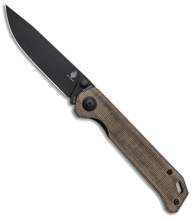 Kizer Begleiter Green Micarta Black BD1N Blade Knife