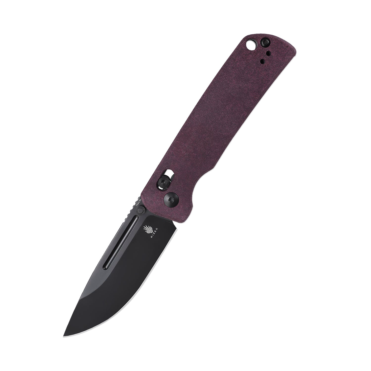 product image for Kizer Red Richlite Clutch Lock V4481C1-3.31 Pocket Knife